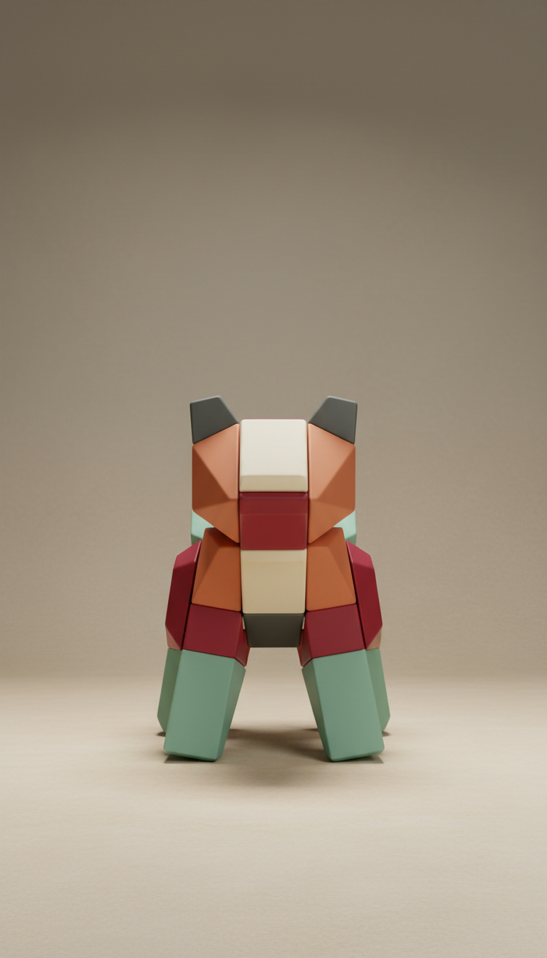 Articulated Geometric Desk Figurine